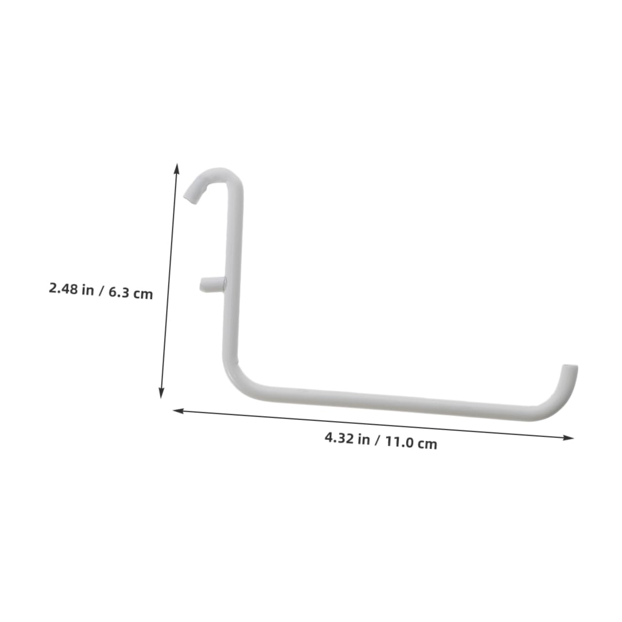 FUNOMOCYA 4pcs Metal Paint Bracket Hooks for Wall Pegboard Garage Organizer Tool Storage Cleaning Supplies Office Decor