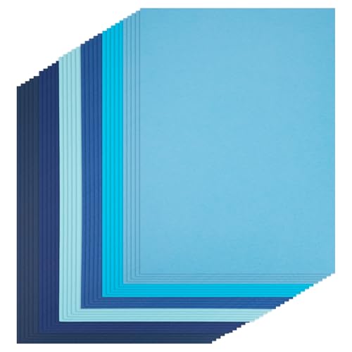 Papier cartonné A4 bleu pour décorations de fête et ateliers scrapbooking DIY