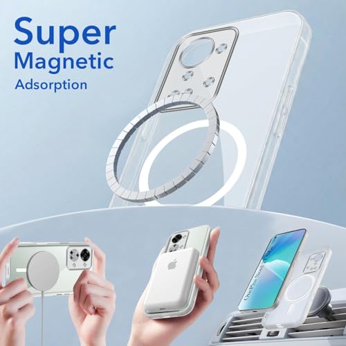 Image of Jkobi Lifetime Anti-Yellow MagSafe Compatible Clear Back Cover Case for OnePlus Nord 2T 5G (Sleek Hard Crystal | Shockproof and Camera Protection)
