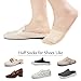 floconssy Women's Toe Socks for Mules, Half Socks for Women Toe Toppers Liner No Show Toe Covers 6 Pairs