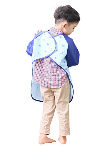 image for Plie Kids Painting Apron – Waterproof Long Sleeve Art Smock for Todd