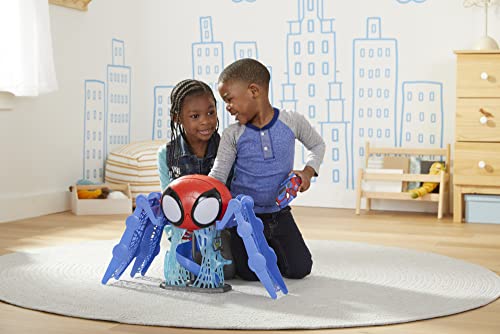 Spidey and His Amazing Friends Brinquedo Base Aranha, Figura Homem-Aranha e Veículo - F1461 - Hasbro