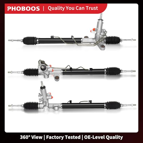 PHOBOOS Hydraulic Power Steering Rack and Pinion Assembly Compatible with Honda Civic 2006-2010, L4 1.8L. New Unit, Leak-proof, Direct Bolt-On Fit, Ref. 26-2718 by PHOBOOS - Image 7
