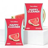 NEWELLME Happy Cleaner Super Greens Powder | Natural Energy & Antioxidant Support, Vegan Sugar-Free Superfood Mix with Chlorella, Spirulina, Kale & Turmeric, Watermelon Flavor, 28 Sachets