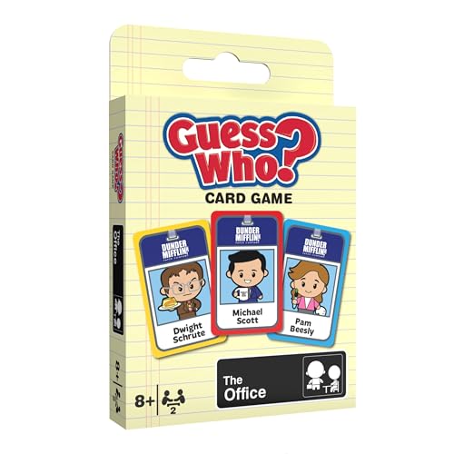 Guess WHO? Card Game: The Office, Featuring 20 Characters, Michael Scott, Jim Halpert, Pam...