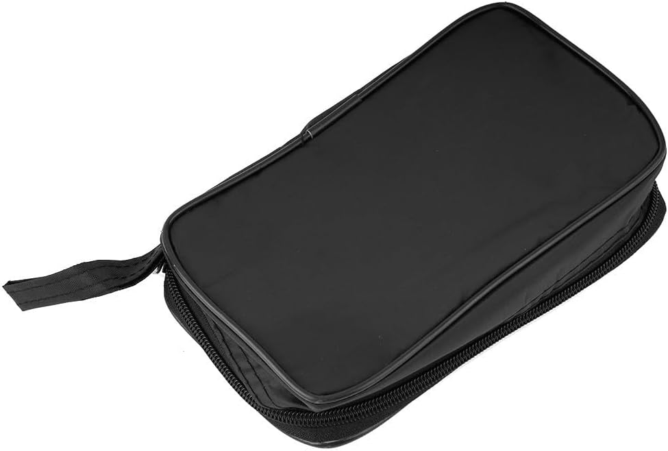 Compatible with Multimeter Cloth Bag for Digital, Shockproof Soft Storage Pouch with Protective Case for Most Brands, Black Canvas Tool - S Size (210mm*100mm*40mm)(L)