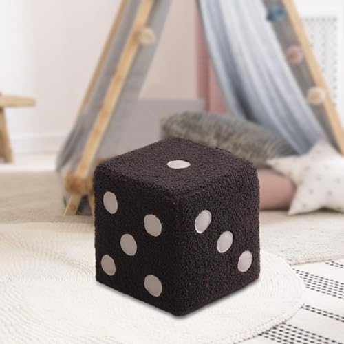 Repose-pieds ottoman en velours cube pour ranger et optimiser l'espace - 5