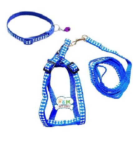 PSK PET MART 10 mm Bone Print Nylon Puppy Collar Harness & Leash Set for Small & Medium Dogs - Pack of (Collar + Harness + Leash) (Black, Collar) (B09WVYP4DH) Amazon Price History, Amazon Price Tracker