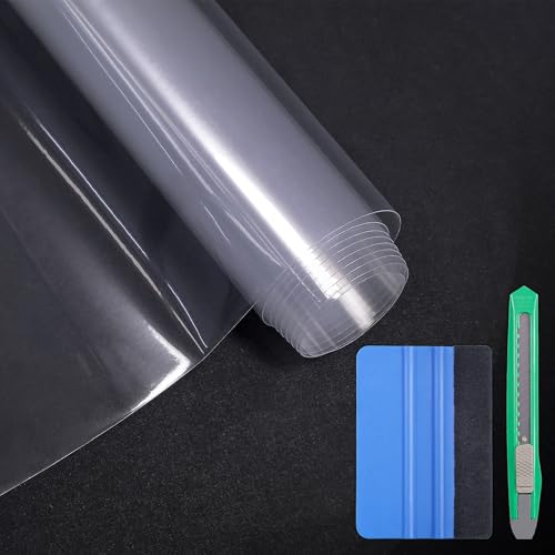 Film protection vinyle Lypumso transparent 0,3x3m avec kit pose pour auto moto
