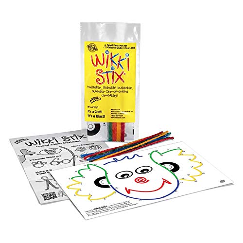 Wikki Stix Birthday Fun Favors, Pack Of 20 Individual Fun Favors, Each With 12 And A Birthday Themed Play Sheet, Made In The Usa #TOP4
