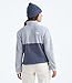 The North Face Women's Yumiori Quarter Zip Jacket | Lightweight Fleece Pullover with Embroidered Logo, Secure Zip Pockets, Durable Cuff Fabric, Twilight Galaxy/Blue Flax/Mineral Salt, X-Large