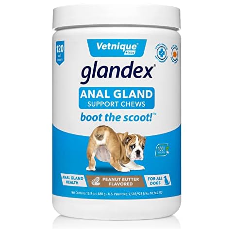 Glandex Suplemento de Fibra y Salud Digestiva con Probióticos para Perros Croquetas Blanda Cover