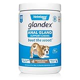Glandex Suplemento de Fibra y Salud Digestiva con Probióticos para Perros Croquetas Blanda (120)