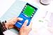 HLF New Large Screen Brick Game Console Green Backlight Built-in 23 Multi-Mode Block Games Classic Nostalgia Puzzle Speed and Difficulty can be Adjusted Suitable as a Gift for Kids (Blue)
