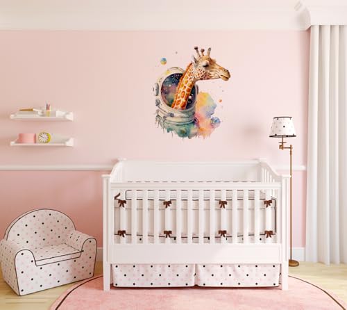 Vinilo decorativo infantil Giraffe cosmonaut1 miniatura 7