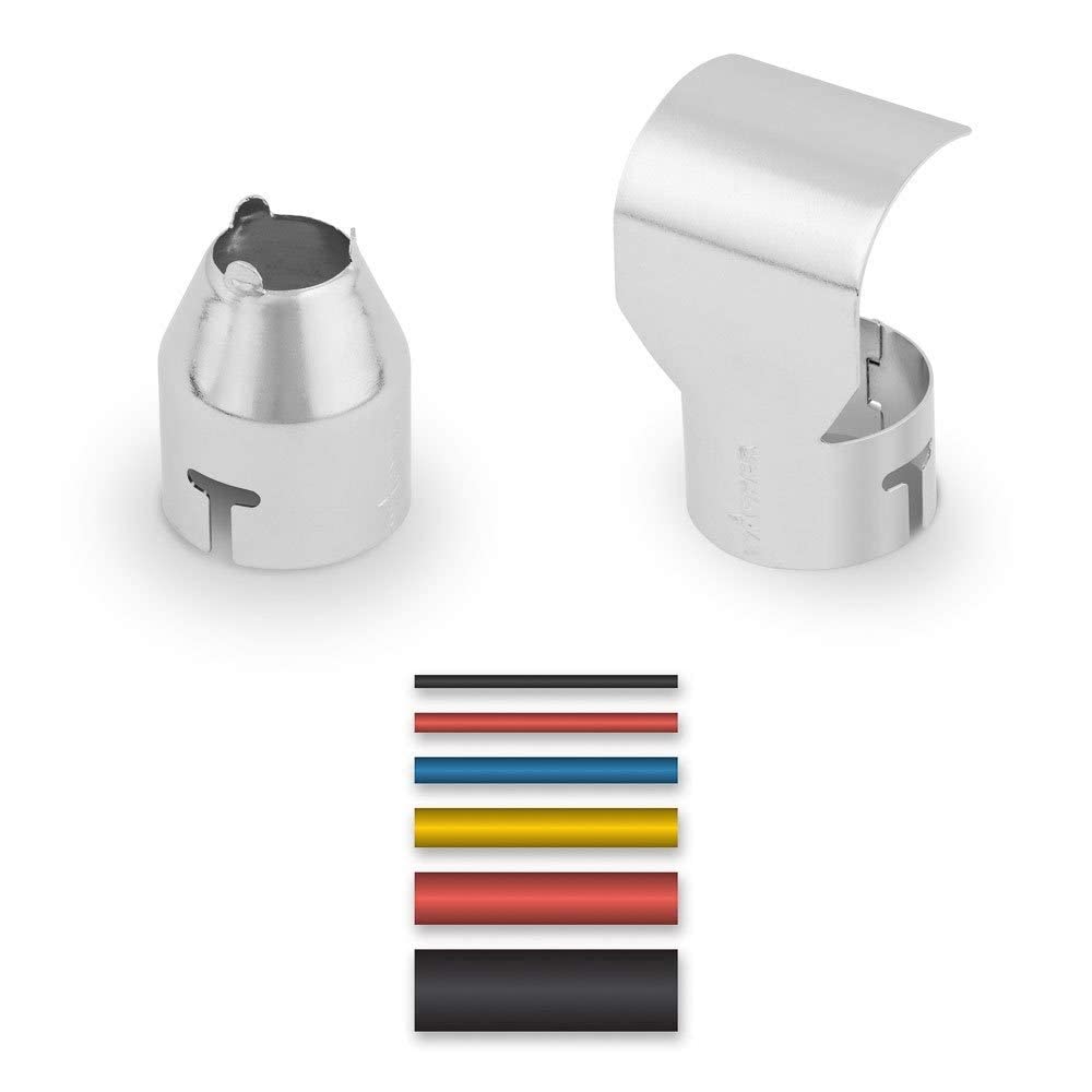 Wagner Silber Heat Shrink Tubing Set And Reflector And Centring Nozzle For Furno Heat Guns - 100 Pieces Heat Shrink Tubing + Reflector And Centring Nozzle 14 Mm