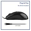 MCSaite Wired PS2 Optical Mouse - 3 Button with 1000 DPI Resolution for PC, Desktop, Laptop, Computer, Black