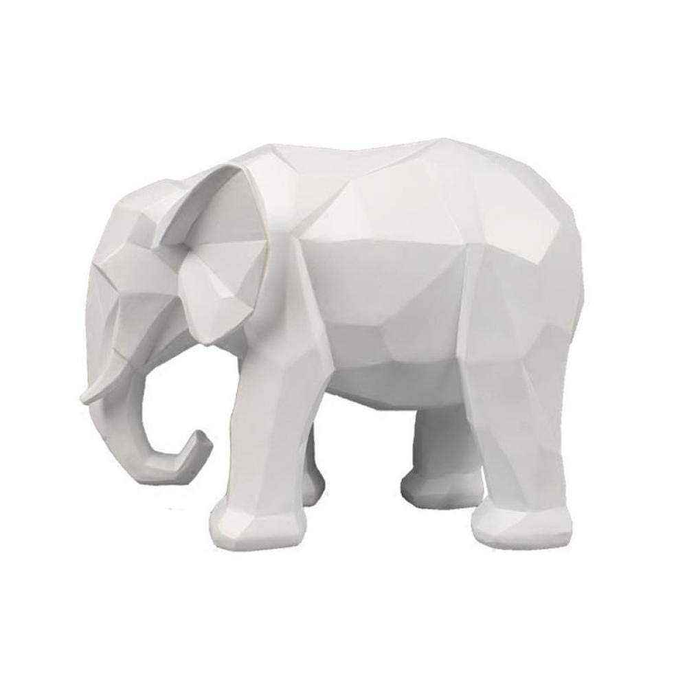 Figurine éléphant créative en résine : une sculpture de jardin aux finitions d'art