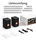 Edifier MR3 Kompakter Studio-Lautsprecher 2.0, Hi-Res Audio, Bluetooth V5.4, physische Steuerungen, RCA, AUX, Mobile App, 2 x 18 W, Schwarz