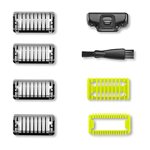 YINKE Guide Comb Attachments for Philips One Blade & OneBlade Pro QP2520 QP2530 QP2620 QP2630 QP6510 QP6520 Face Hair Clippers Beard Trimmer Replacemen Kit Guards (6pc) Cover