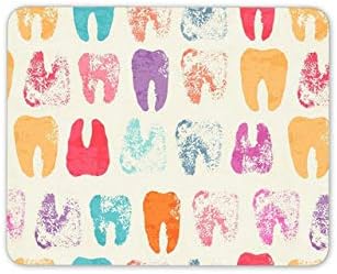 Funky Teeth Mouse Pad Mousepad Mouse Mat - Dentist Dental Nurse Tooth Computer Gift Mouse Pad -8478