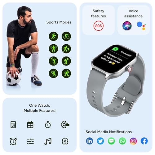 Add GameSir H18 Pro Smartwatch 2.01" Gray Grey - Image 4
