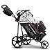 Big Max Autofold X Golf Push Cart – Lightweight, Quickfold Design for Easy Golf Club Transport with Ample Storage Organizer Panel for Golf Accessories (Phantom-Black)