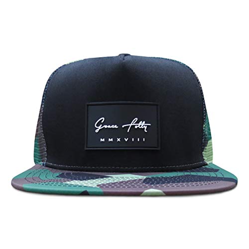 Grace Folly Trucker Hat For Men & Women. Snapback Mesh Caps (One Size, Modern Camo) #TOP5