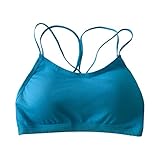 Sujetadores Mujer Deportivos Lencería Sexy Talla Grande Deportivo Acolchado Chaleco Sin Costuras Top Deportivo Tirantes Anchos 3D Tiras Correr Fitness Top Mujer Blanco Valentin Regalos