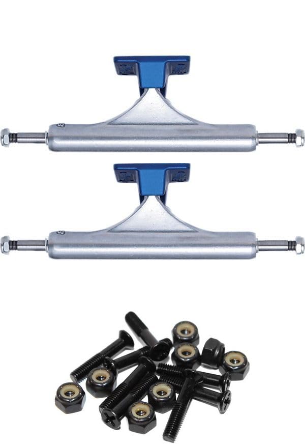 Slappy Truck Company ST1 Classic Hollow Polished/Blue Skateboard Trucks - 5.4