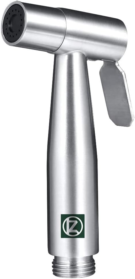 Hand Shattaf, Toilet Shower, Stainless Steel Bidet Sprayer for Cloth Nappy Cleaning and Personal Hygiene (UK Compatible)
