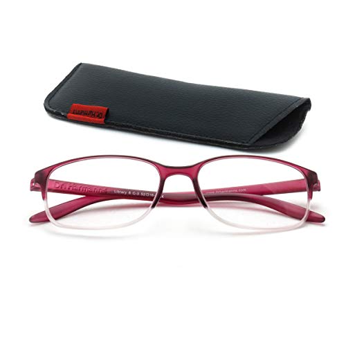 Image of DR.HARMANN'S READING GLASSES FITTED WITH BLUE BLOCK LENS (Model: Library 8 Computer Readers with Blue Light Blocking and Blue Rays filter)