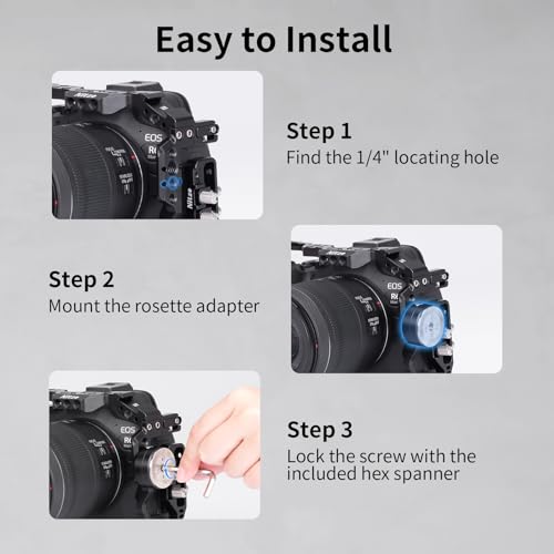 Adaptador Roseta ARRI para Montar Asa Lateral en Jaula de Cámara Nitze N64B 3