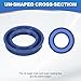 PATIKIL UN Radial Shaft Seal 20mm ID x 30mm OD x 6mm Width, 5 Pcs PU Oil Seal for Industry Bearing Shaft Pumps Piston Cylinder, Blue