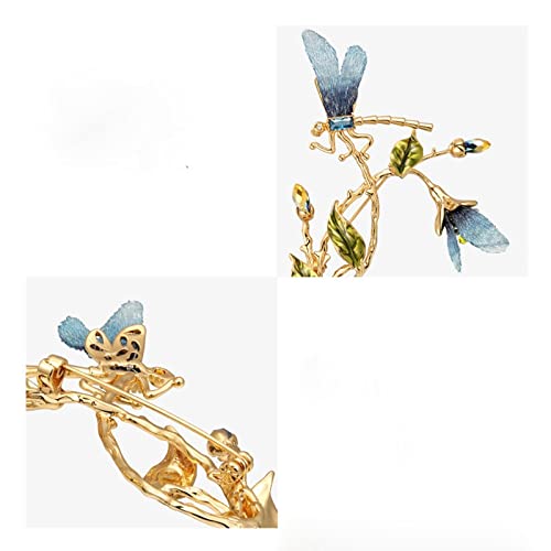 Broche libellule broderie pour femme un bijou de tempérament chargé de poésie
