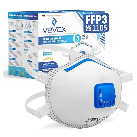 VEVOX® FFP3 Dust Mask Pack of 5