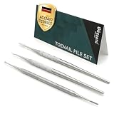 Blizzard Kit Pedicure Professionale 3 Pezzi — Ferri da Podologo per Unghie Incarnite — Set Podologia con Limetta, Sonda a Collo di Cigno e Sonda Doppia — Acciaio Inox — Per Anziani e Uomo