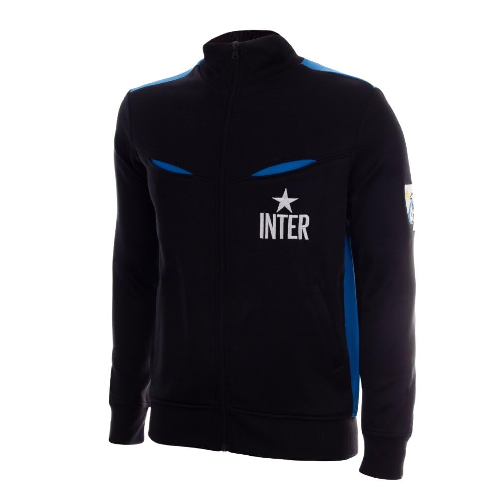 COPA - Giacca da Calcio Retro - Uomo - FC Internazionale 1979-80 - Nera