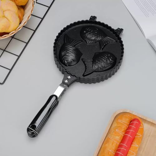 Gaufrier en forme de poisson en aluminium double empreinte - 4