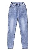 Kinderkleidungsdesign: Hergestellt aus weichem und komfortabler Denim-Stoff, Blue Jeans mit kleinen Füßen, ohne Ball, mit 2 Vordertaschen und 2 Backtaschen, mit verschiedenen Freizeitschuhen und Sportschuhen, es ist komfortabel und schön zu tragen.