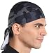 Sweat Wicking Cooling Helmet Liner - Do Rag Skull Cap Beanie for Men & Women. Pirate Hat Bandana & Head Wrap for Motorcycling, Running, Hiking, Cooking & Outdoor Activities. Stretchy & Breathable Mesh