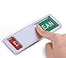TabEnter Indicatore sporco lavabile in lavastoviglie, facile da leggere e scorrere, cartello fai da te (argento sporco/pulito)