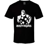 Dusty Rhodes Legends of Wrestling Retro T Shirt S Black