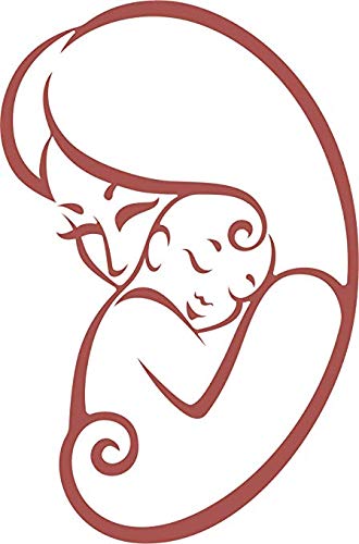 Beautiful Sweet Mother and Baby Bonding Illustration Cartoon, Sleeping Baby Round Metal 0.75" Lapel Pin Hat Shirt Pin Tie Tack Pinback2