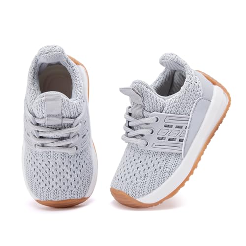 BMCiTYBM Baby Walking Shoes Unisex Infant Sneakers Grey Size 18-24 Months by BMCiTYBM - Used condition - Image 5