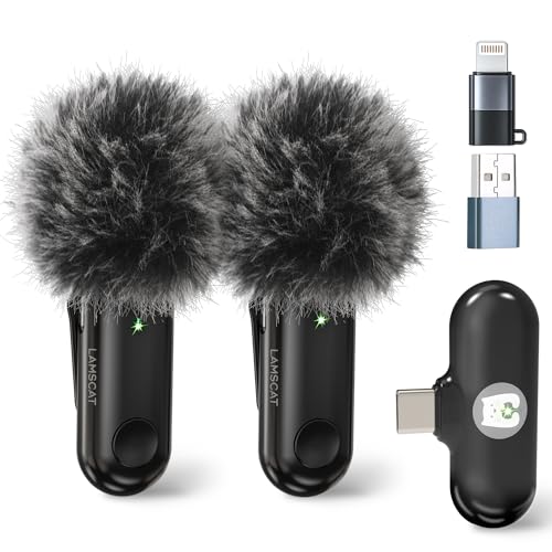 Lavalier microphone téléphone portable Android et clé USB C pour de l'enregistrement