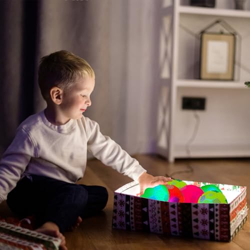 Lets Joy Party Mitgebsel Kindergeburtstag, 12 Stück Fußball Leuchtend Kinder, Leuchtball Fußball Leuchtspielzeug, Geräusch LED Leuchtspielzeug Kinder, Mitgebsel Fussball Party Geschenke