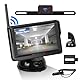 Kabellose Digitale Rückfahrkamera Set, AHD Rückfahrkamera IP69 wasserdichte Nachtsicht in Farbe Kamera, 1080P Funk Rückfahrkamera mit 4,3 IPS Monitor, für LKW Wohnmobile Camping-Car DC 12V