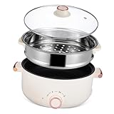 Intérieur antiadhésif : réduit les résidus d'huile, rendant le nettoyage simple et efficace, cuiseur de nouilles portable, cuiseur de nouilles ramen