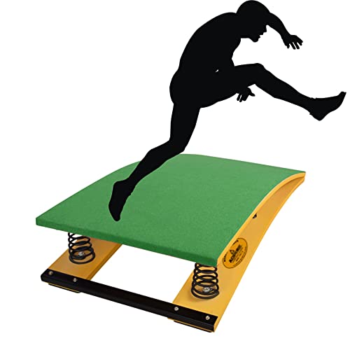 Gymnastics Springboard for Home, Large Vaulting High/ Long Jump Flips Gymnastics Wushu Training, Playing Room Athletics Training Ground Arts Wood Elastic Board ( Color : Green , Size : 120x60x26cm/47x